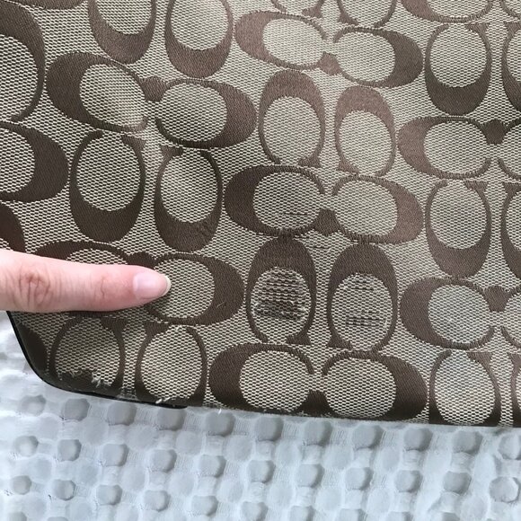 Coach Signature Red Tote - Picture 5 of 8